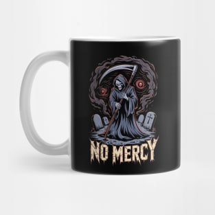 No Mercy Grim Reaper Design Mug